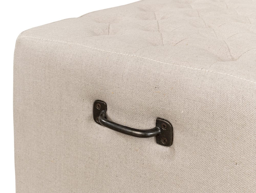 Sarreid Ltd - The 6 Foot Bench in Beige - 27720 view 6