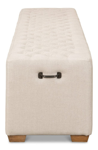 Sarreid Ltd - The 6 Foot Bench in Beige - 27720 view 8