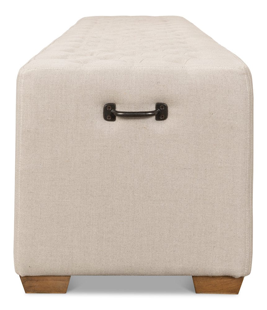 Sarreid Ltd - The 6 Foot Bench in Beige - 27720 view 10