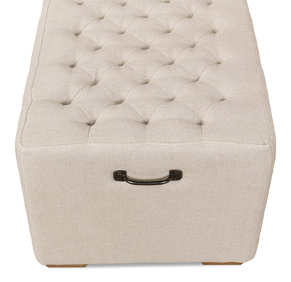 Sarreid Ltd - The 6 Foot Bench in Beige - 27720 view 12