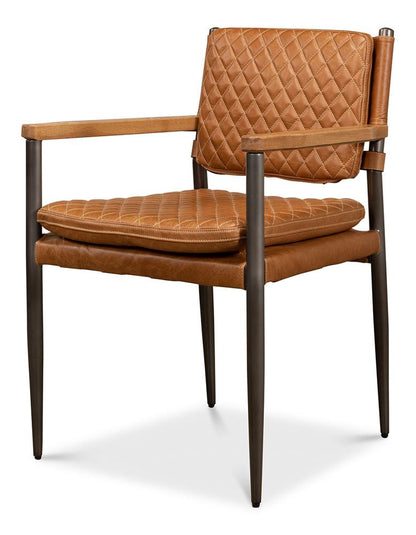 Sarreid Ltd - The Harley Chair - Brown - 30621 veiw 1