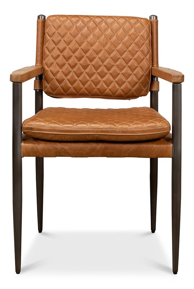 Sarreid Ltd - The Harley Chair - Brown - 30621 veiw 2