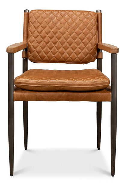 Sarreid Ltd - The Harley Chair - Brown - 30621 veiw 2
