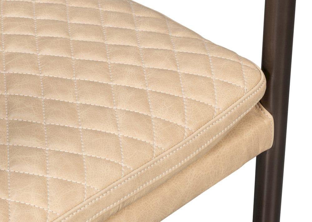 Sarreid Ltd - The Harley Chair, Cappuccino White Lthr in White - 30621-CAP view 11