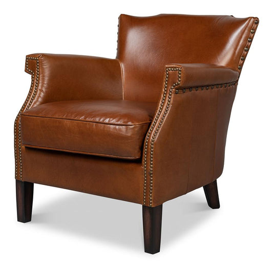 Sarreid Ltd - Topeka Chair - Brown - 30034 veiw 1