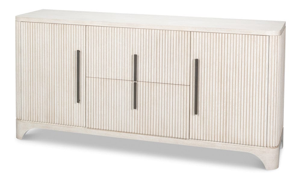 Sarreid Ltd - Topsail Credenza in White - 54292-WW view 1
