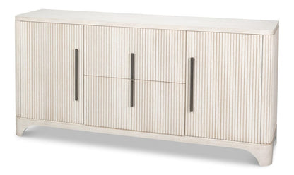 Sarreid Ltd - Topsail Credenza in White - 54292-WW view 1