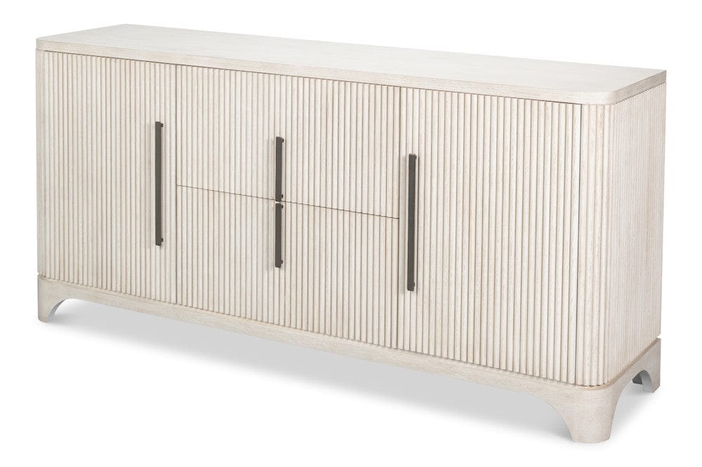 Sarreid Ltd - Topsail Credenza in White - 54292-WW view 12