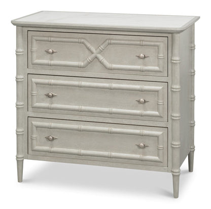 Sarreid Ltd - Tortola Chest in White - 54262 view 1