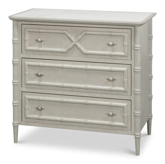 Sarreid Ltd - Tortola Chest in White - 54262 view 1