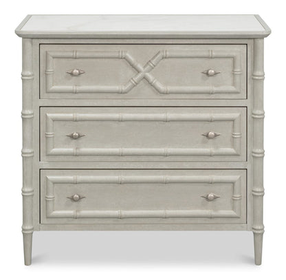Sarreid Ltd - Tortola Chest in White - 54262 view 2