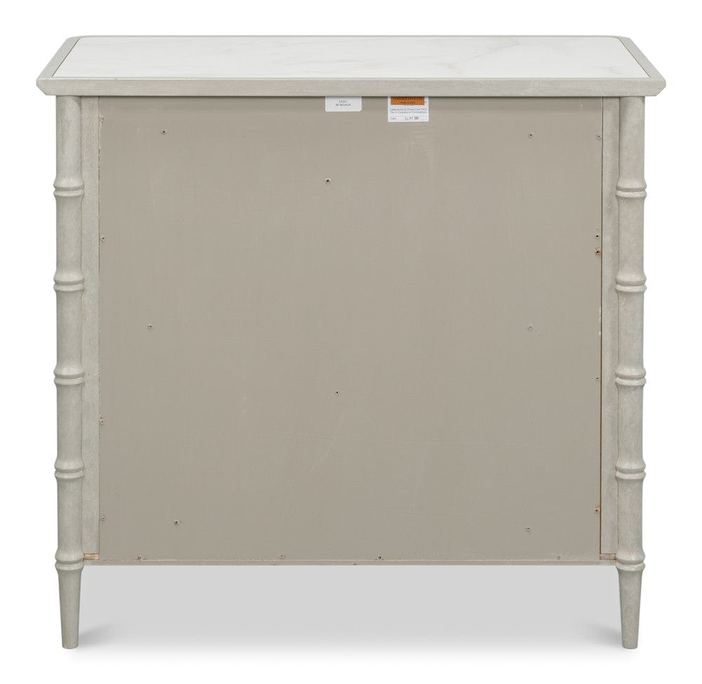 Sarreid Ltd - Tortola Chest in White - 54262 view 7
