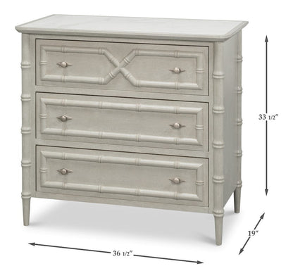 Sarreid Ltd - Tortola Chest in White - 54262 view 13