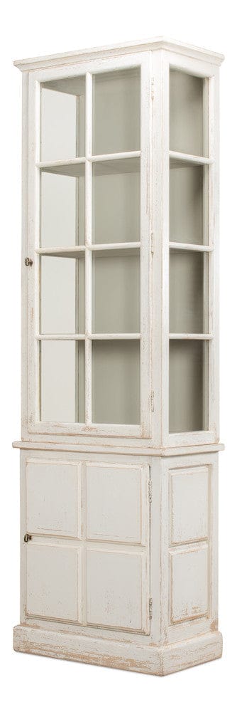 Sarreid Ltd - Tower Bookcase in Ivory - 40376 view 1