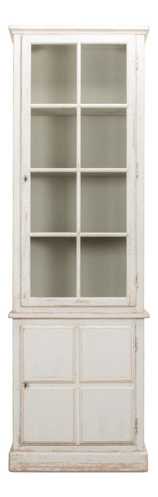 Sarreid Ltd - Tower Bookcase in Ivory - 40376 view 2