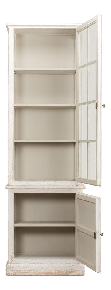 Sarreid Ltd - Tower Bookcase in Ivory - 40376 view 3