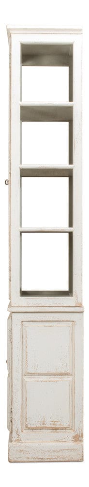 Sarreid Ltd - Tower Bookcase in Ivory - 40376 view 4