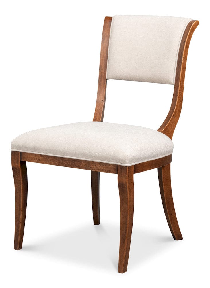Sarreid Ltd - Trophy Elegant Side Chair,Noce Anticato in Black - 54181-NATV view 1