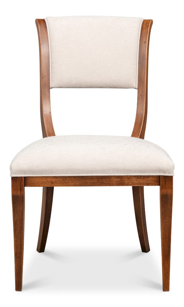 Sarreid Ltd - Trophy Elegant Side Chair,Noce Anticato in Black - 54181-NATV view 2