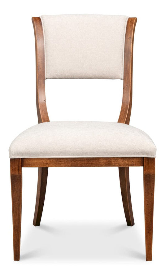 Sarreid Ltd - Trophy Elegant Side Chair,Noce Anticato in Black - 54181-NATV view 2