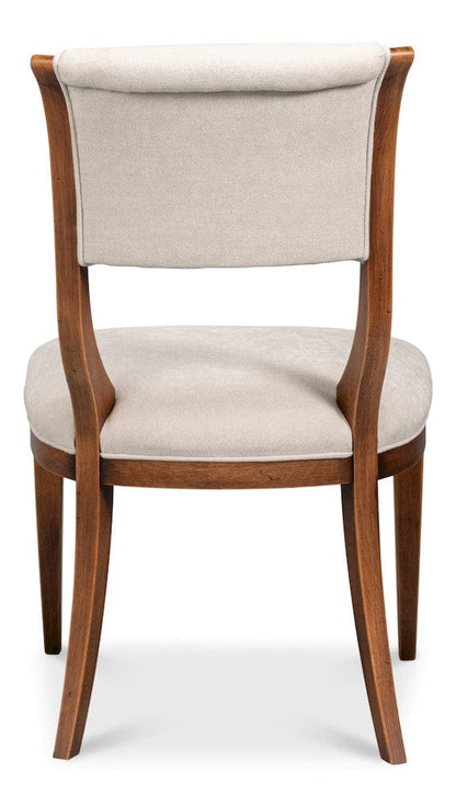 Sarreid Ltd - Trophy Elegant Side Chair,Noce Anticato in Black - 54181-NATV view 4