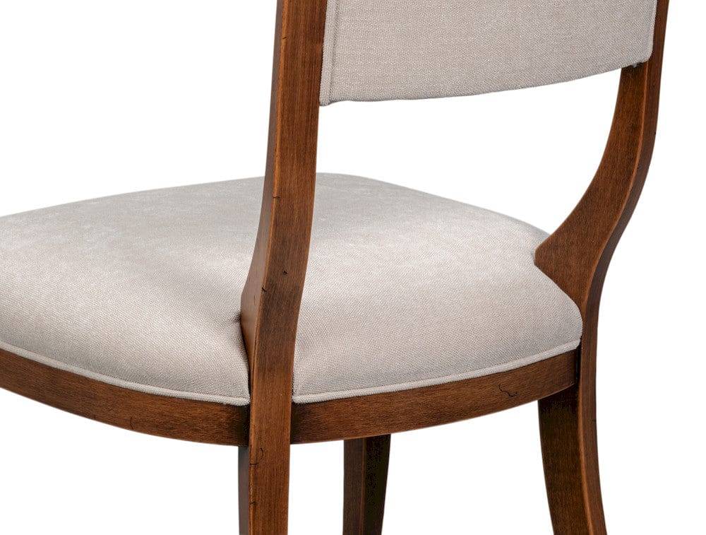 Sarreid Ltd - Trophy Elegant Side Chair,Noce Anticato in Black - 54181-NATV view 7