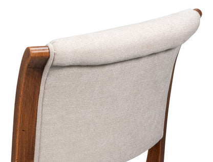 Sarreid Ltd - Trophy Elegant Side Chair,Noce Anticato in Black - 54181-NATV view 9