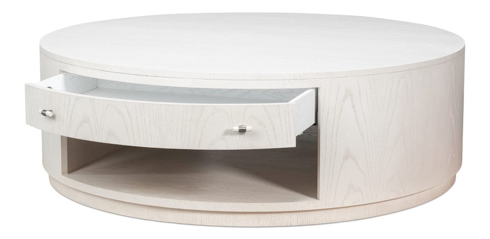 Sarreid Ltd - Vero Cocktail Table in White - 54286-WW view 3