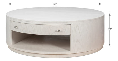 Sarreid Ltd - Vero Cocktail Table in White - 54286-WW view 12