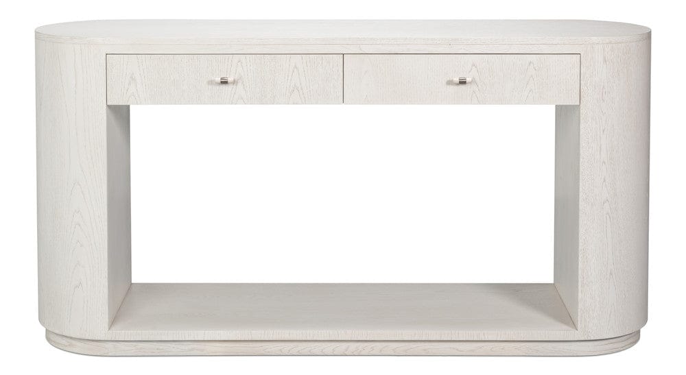Sarreid Ltd - Vero Console Table in White - 54288-WW view 2