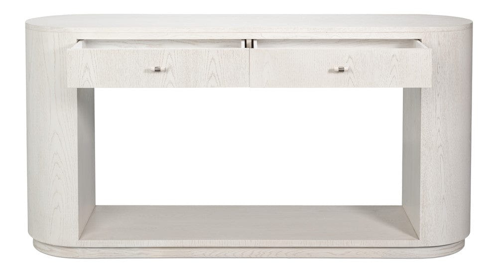 Sarreid Ltd - Vero Console Table in White - 54288-WW view 3
