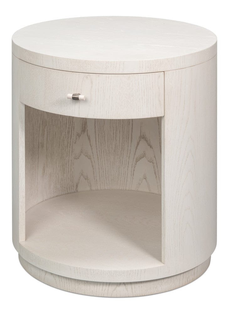 Sarreid Ltd - Vero Side Table in White - 54287-WW view 1