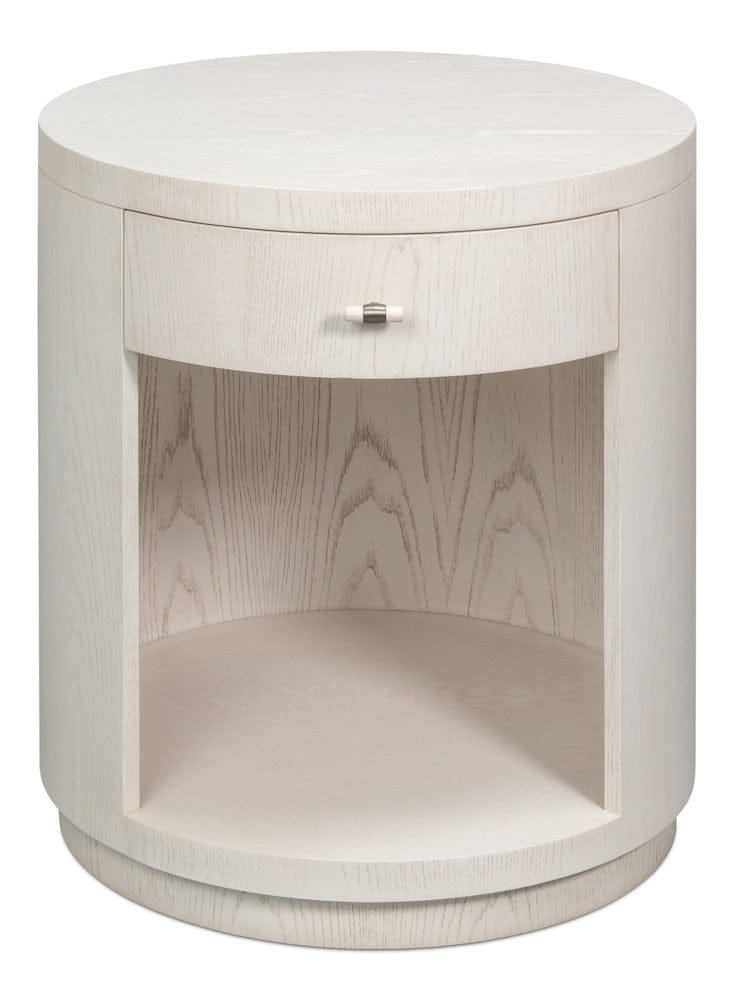 Sarreid Ltd - Vero Side Table in White - 54287-WW view 2