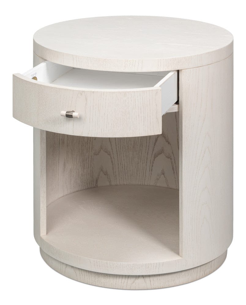 Sarreid Ltd - Vero Side Table in White - 54287-WW view 3