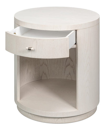 Sarreid Ltd - Vero Side Table in White - 54287-WW view 3