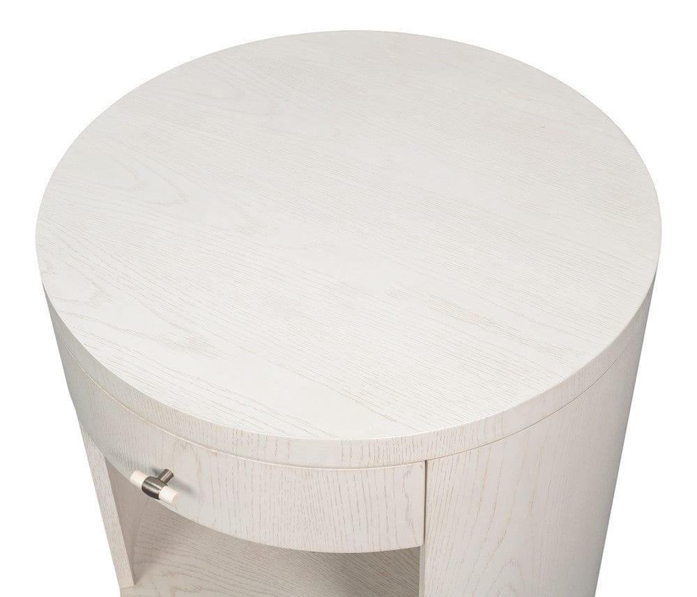 Sarreid Ltd - Vero Side Table in White - 54287-WW view 4