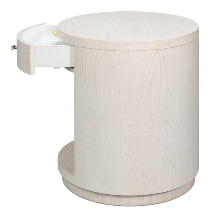 Sarreid Ltd - Vero Side Table in White - 54287-WW view 5