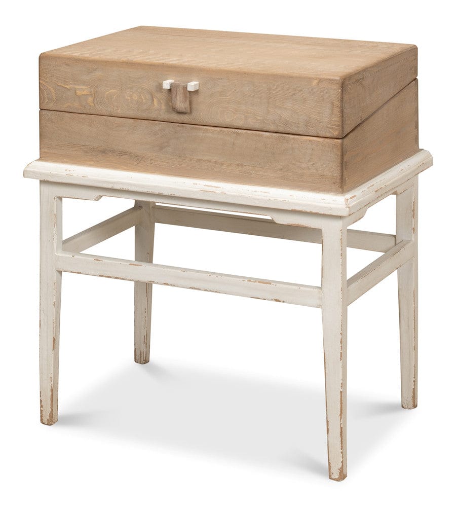 Sarreid Ltd - Warmly Box On Stand in Grey - 52976 view 1