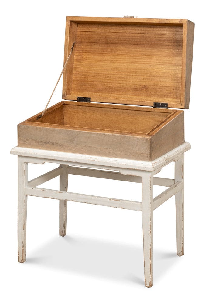Sarreid Ltd - Warmly Box On Stand in Grey - 52976 view 3