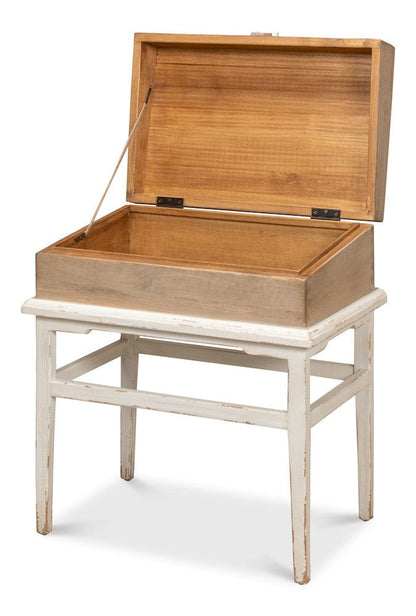 Sarreid Ltd - Warmly Box On Stand in Grey - 52976 view 3