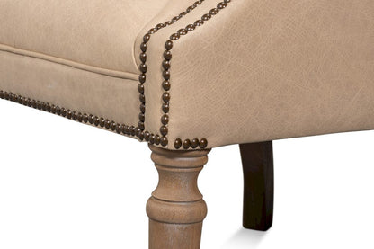 Sarreid Ltd - Welsh Cappuccion Leather Chair - 29727-CAP view 9