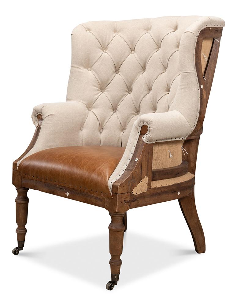 Sarreid Ltd - Welsh Chair - Brown - 29780 veiw 1
