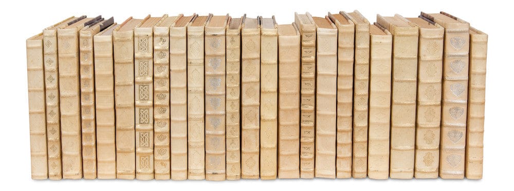 Sarreid Ltd - White Leather & Paper Books,S/24 in Ivory - 24902 view 1