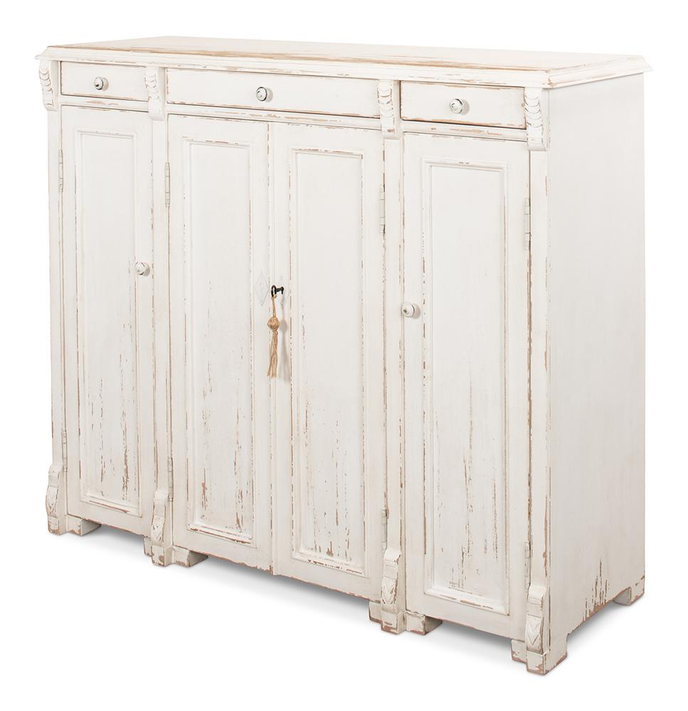 Sarreid Ltd - White Swan Tall Sideboard - 30462 veiw 1