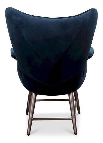 Sarreid Ltd - Wings Chair, Blue in Blue - 30027 view 4