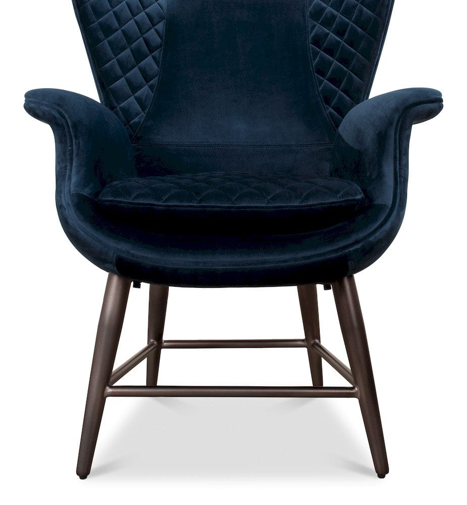 Sarreid Ltd - Wings Chair, Blue in Blue - 30027 view 6