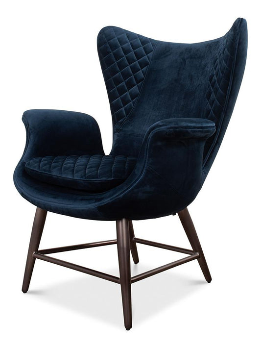 Sarreid Ltd - Wings Chair, Blue - 30027 veiw 1