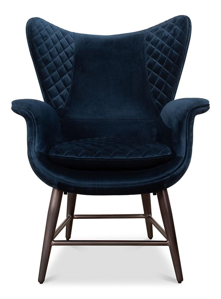 Sarreid Ltd - Wings Chair, Blue - 30027 veiw 2
