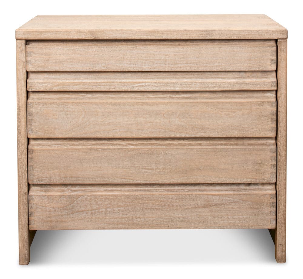 Sarreid Ltd - Xander Five Drawer Commode in Tan - 53446 view 2