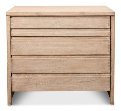 Sarreid Ltd - Xander Five Drawer Commode in Tan - 53446 view 2